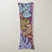 Monstera Bladeren #7 Lichaamskussen (Voorkant Verticaal)