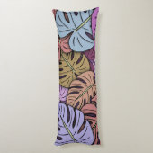 Monstera Bladeren #7 Lichaamskussen (Achterkant (Verticaal))