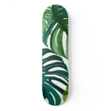 Monstera Bladeren Aquarel