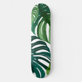 Monstera Bladeren Aquarel Persoonlijk Skateboard