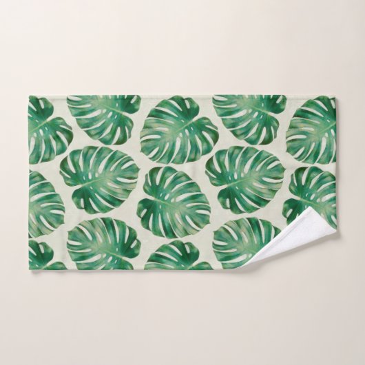 Monstera-bladeren Bad Handdoek (Handdoek)