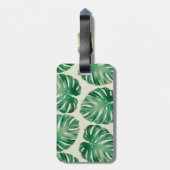Monstera-bladeren Bagagelabel (Achterkant verticaal)