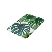 Monstera Bladeren | Botanisch Modern Groen Badmat (Gekanteld)