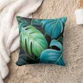 Monstera Bladeren Botanisch Tropisch Jungle Loof Kussen (Deken)