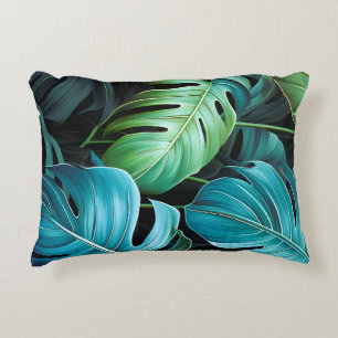 Monstera Bladeren Botanische Tropische Jungle Loof Accent Kussen
