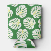 Monstera bladeren, donkergroen . blikjeskoeler (Achterkant)