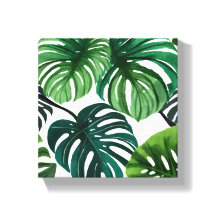 Monstera Bladeren | Eenvoudig Modern Aquarel