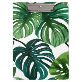 Monstera Bladeren | Eenvoudig Modern Waterverf Klembord
