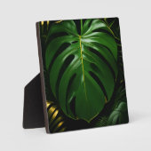Monstera Bladeren Goud Jungle Glamour Fotoplaat (Voorkant)