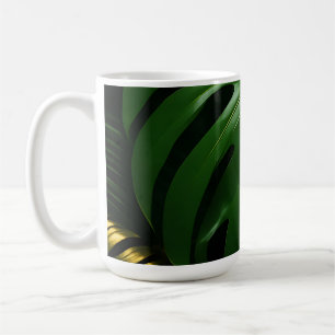 Monstera Bladeren Goud Jungle Glamour Koffiemok