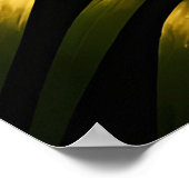 Monstera Bladeren Goud Jungle Glamour Poster (Hoek)