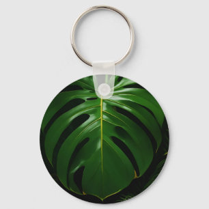 Monstera Bladeren Goud Jungle Glamour Sleutelhanger