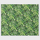 Monstera bladeren inpakpapier (Vlak)
