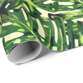 Monstera bladeren inpakpapier (Rol Hoek)