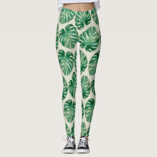 Monstera-bladeren Leggings