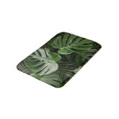 Monstera bladeren, luxe tropische lay-out. badmat (Gekanteld)
