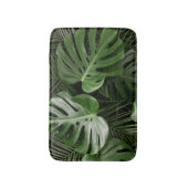 Monstera bladeren, luxe tropische lay-out. badmat (Voorkant Verticaal)