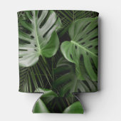 Monstera bladeren, luxe tropische lay-out. blikjeskoeler (Achterkant)