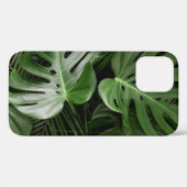 Monstera bladeren, luxe tropische lay-out. Case-Mate iPhone case (Achterkant (horizontaal))