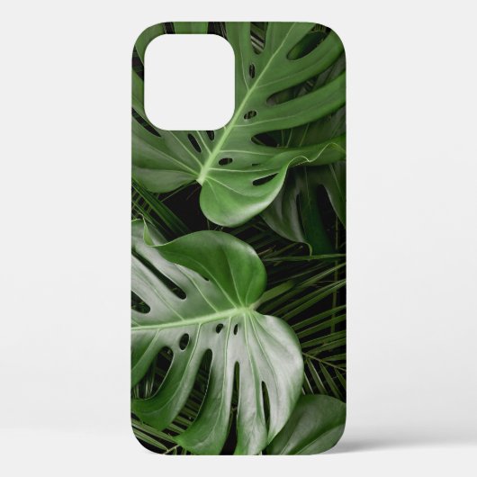 Monstera bladeren, luxe tropische lay-out. Case-Mate iPhone case (Achterkant)