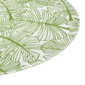 Monstera bladeren, naadloos bloemontwerp. snijplank (Hoek)