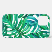 Monstera bladeren op geïsoleerde achtergrond, wate Case-Mate iPhone case (Achterkant (horizontaal))