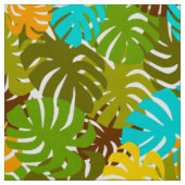 Monstera Bladeren Stof (Swatch)