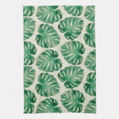 Monstera-bladeren Theedoek (Verticaal)