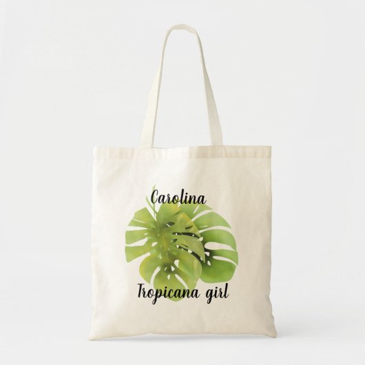 Monstera-bladeren Tote Bag (Voorkant)
