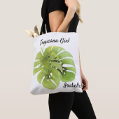 Monstera-bladeren Tote Bag (Dichtbij)