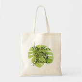 Monstera-bladeren Tote Bag (Voorkant)