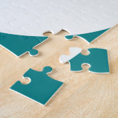 Monstera bladeren: tropisch  patroon legpuzzel (Zijkant)