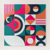 Monstera bladeren: tropisch  patroon legpuzzel (Horizontaal)