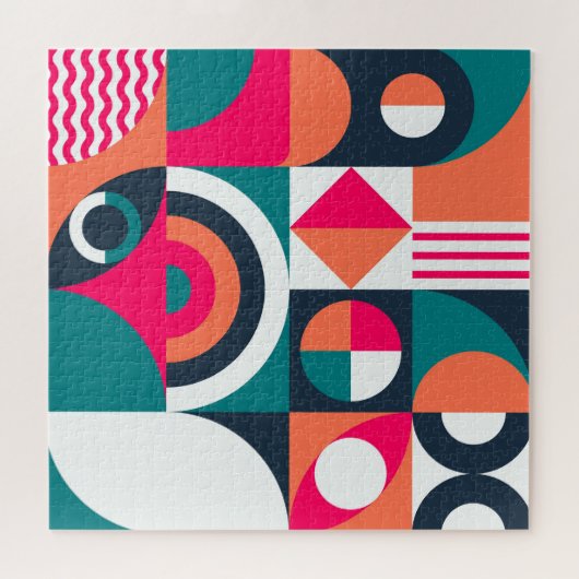 Monstera bladeren: tropisch  patroon legpuzzel (Horizontaal)