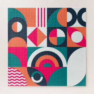 Monstera bladeren: tropisch  patroon legpuzzel