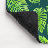 Monstera-bladeren, tropische waterverf muismat (Hoek)