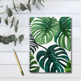 Monstera Bladeren Watercolor Notitieboek
