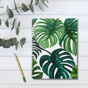 Monstera Bladeren Watercolor Notitieboek