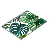 Monstera Bladeren Watercolor Notitieboek (Linkerzijde)
