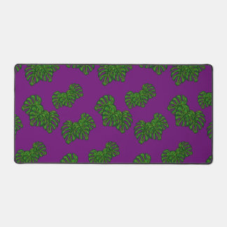 Monstera bladpatroon bureaumat
