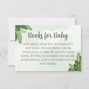 Monstera Boeken voor Baby Kaart Tropisch Groen