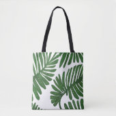 Monstera Canvas tas (Voorkant)