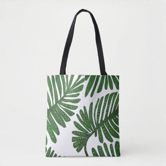 Monstera Canvas tas (Voorkant)