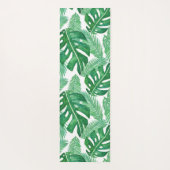 Monstera Deliciosa Green Tropical Leaf Pattern Yogamat (Achterkant)