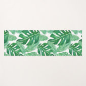 Monstera Deliciosa Green Tropical Leaf Pattern Yogamat (Voorkant (horizontaal))