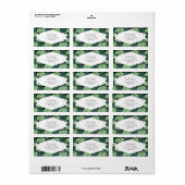 Monstera Deliciosa Hawaiian Island Tropics Leaves Etiket (Full Sheet)