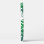 Monstera Deliciosa Leaves Pattern Monogramed Case-Mate iPhone Case (Achterkant / Rechts)