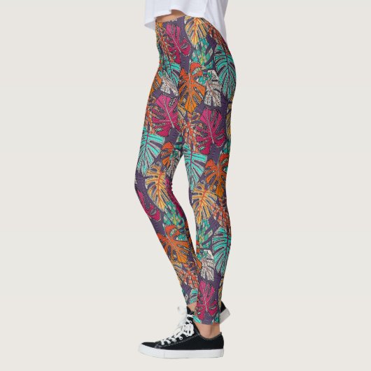 monstera deliciosa plum leggings (Links)