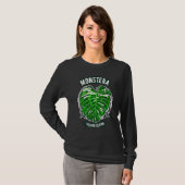 Monstera Deliciosa Thais sterrenbeeld Botanie T-shirt (Voorkant volledig)