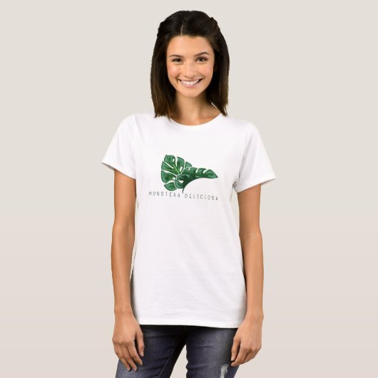 Monstera Deliciosa - Zwitsers Plant T-shirt (Voorkant volledig)